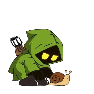 Hooja racing a snail